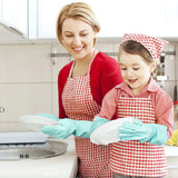 Silicone Dishwashing Scrubber Gloves!