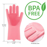 Silicone Dishwashing Scrubber Gloves!