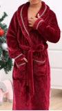 Winter Coral Fleece Thick Bathrobe