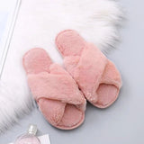 Plush Faux Fur Winter Slippers