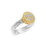 Golden Heart Embrace Ring