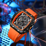 Men's Six-pin Quartz Tape Watch