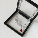 TwistCharm Platinum Pendant Necklace