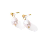 Golden Pearl Grace Earrings