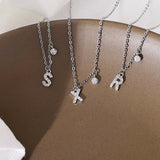 925 Sterling Silver Letter Necklace | Customizable Jewelry Gift