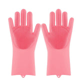 Silicone Dishwashing Scrubber Gloves!