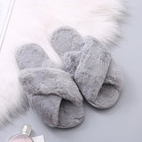 Plush Faux Fur Winter Slippers