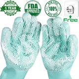 Silicone Dishwashing Scrubber Gloves!