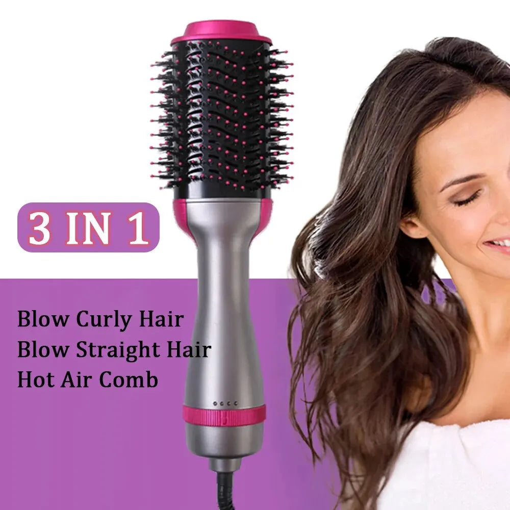 Electric Hair Brush - Hot Curling, Straightening, and Dryer Brush