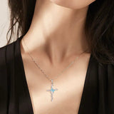 Divine Radiance Zircon Cross Necklace