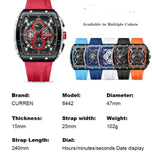 Men's Six-pin Quartz Tape Watch